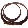 Genuine Black Brown Leather Belt