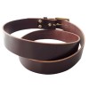 Genuine Black Brown Leather Belt