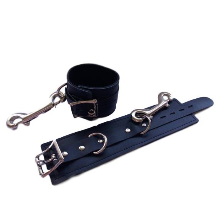 Leather Lockable Wrist Cuffs